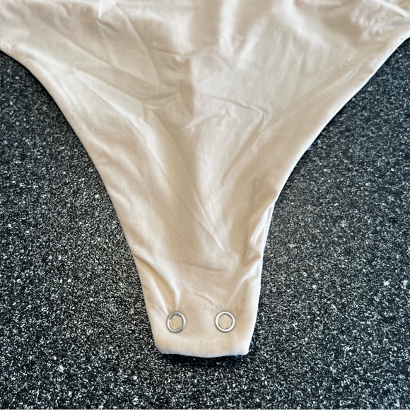 NWT Auden Women's 4- Way Stretch Tank Bodysuit- Beige L - Picture 8 of 13
